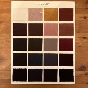 10 Revelry Swatches - Bridesmaid - Color swatches crepe, satin, tulle, velvet